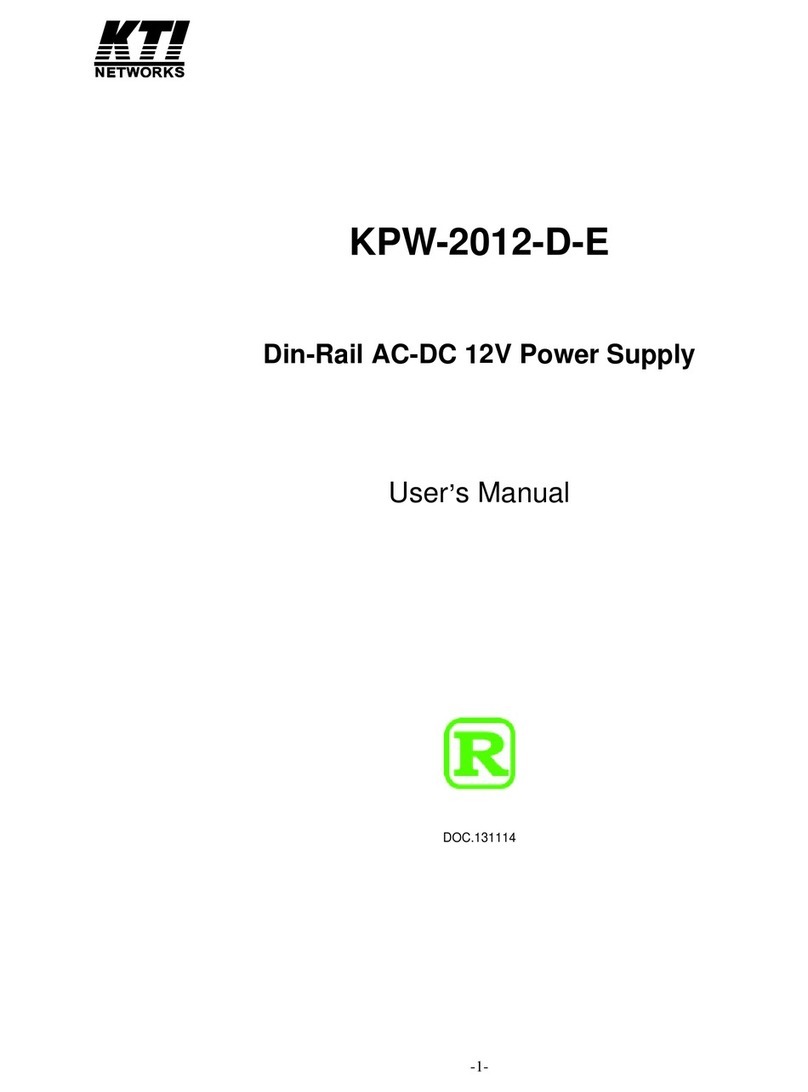 KTI Networks KPW-2012-D-E User manual