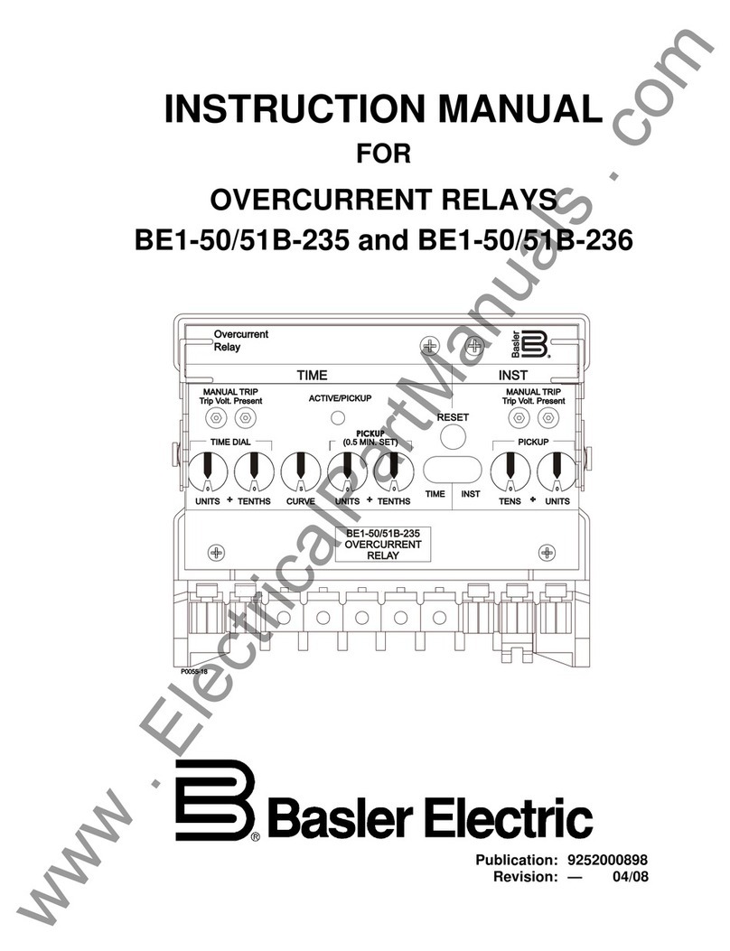 Basler BE1-50B-235 User manual