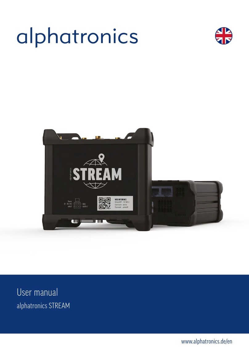 alphatronics STREAM user manual