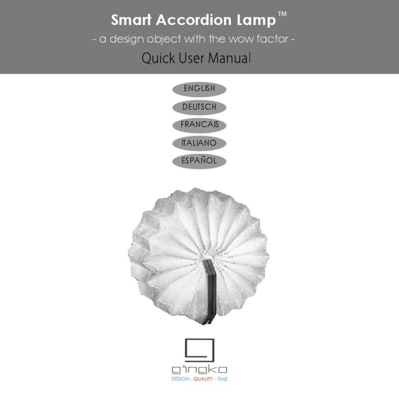 GINGKO Smart Accordion Lamp Quick user manual