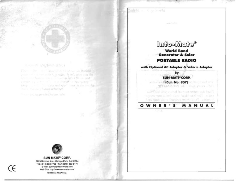 Sun-Mate Info-Mate 837 owner's manual