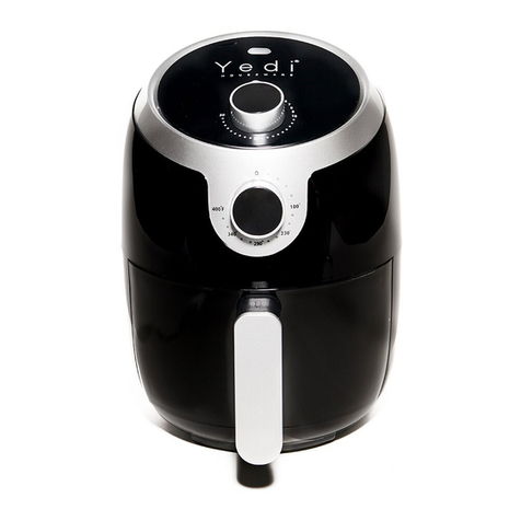 Yedi Houseware 2QT AIR FRYER instruction manual Yedi Houseware 2QT AIR FRYER instruction manual
