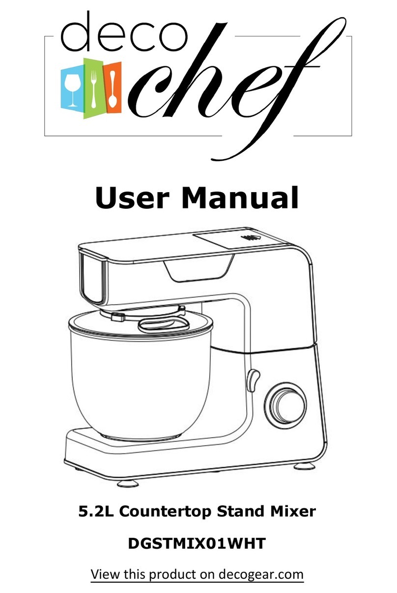 Deco Chef DGSTMIX01WHT User manual