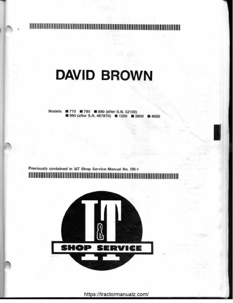 David Brown 770 Shop Manual