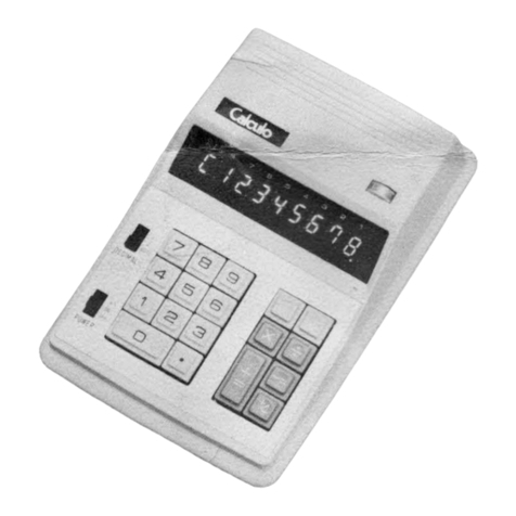Calculo K-80W Owner reference manual