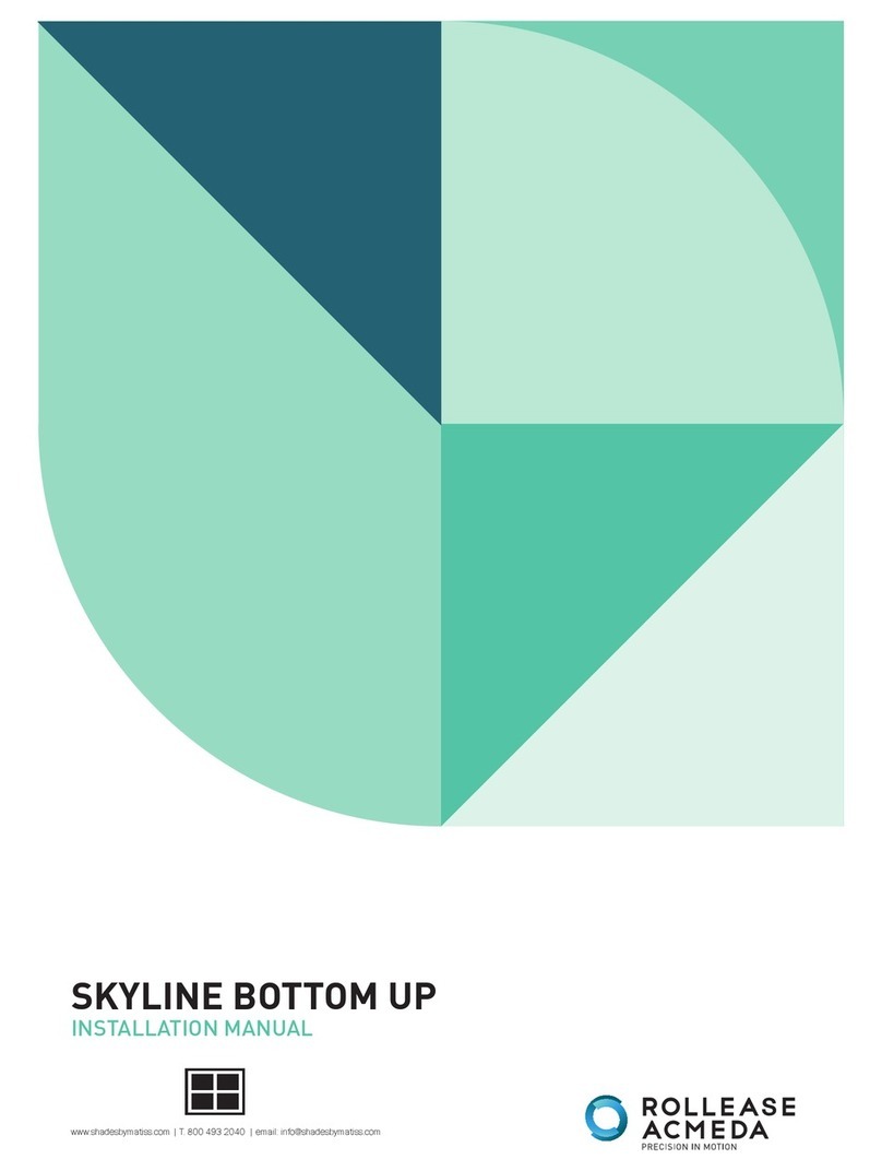 rollease acmeda SKYLINE BOTTOM UP User manual