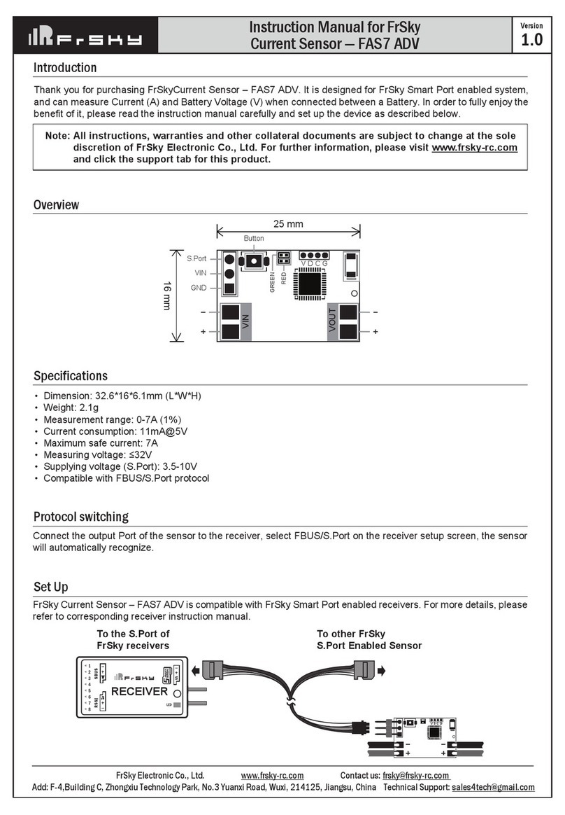 FrSky FAS7 ADV instruction manual