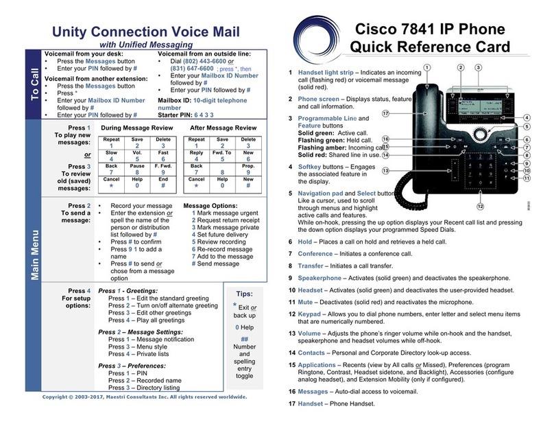 Cisco 7841 Reference guide