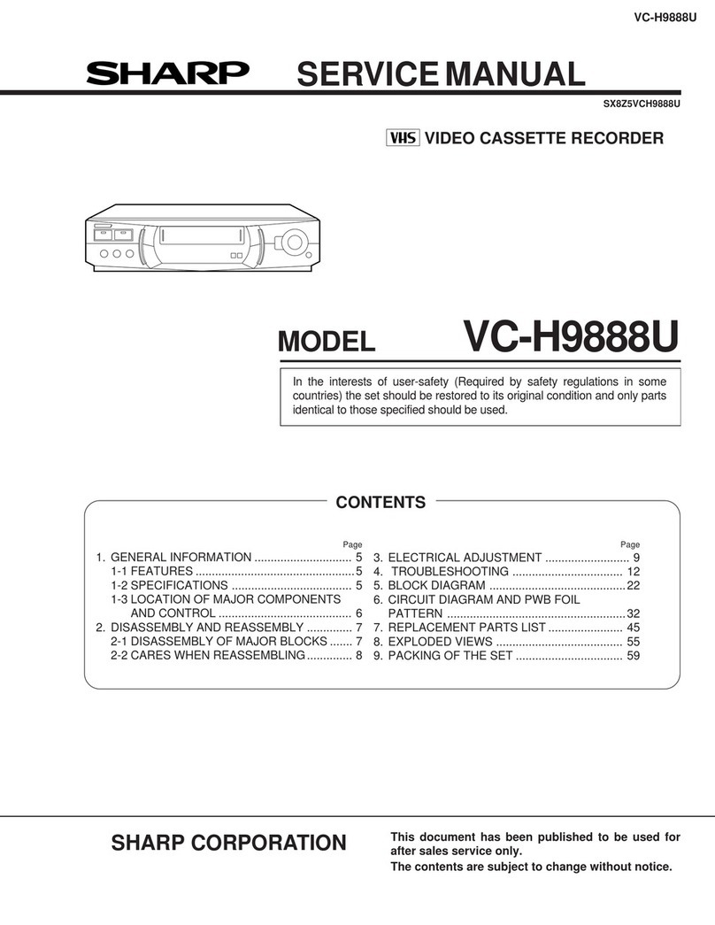 Sharp VC-H9888U User manual Sharp VC-H9888U User manual