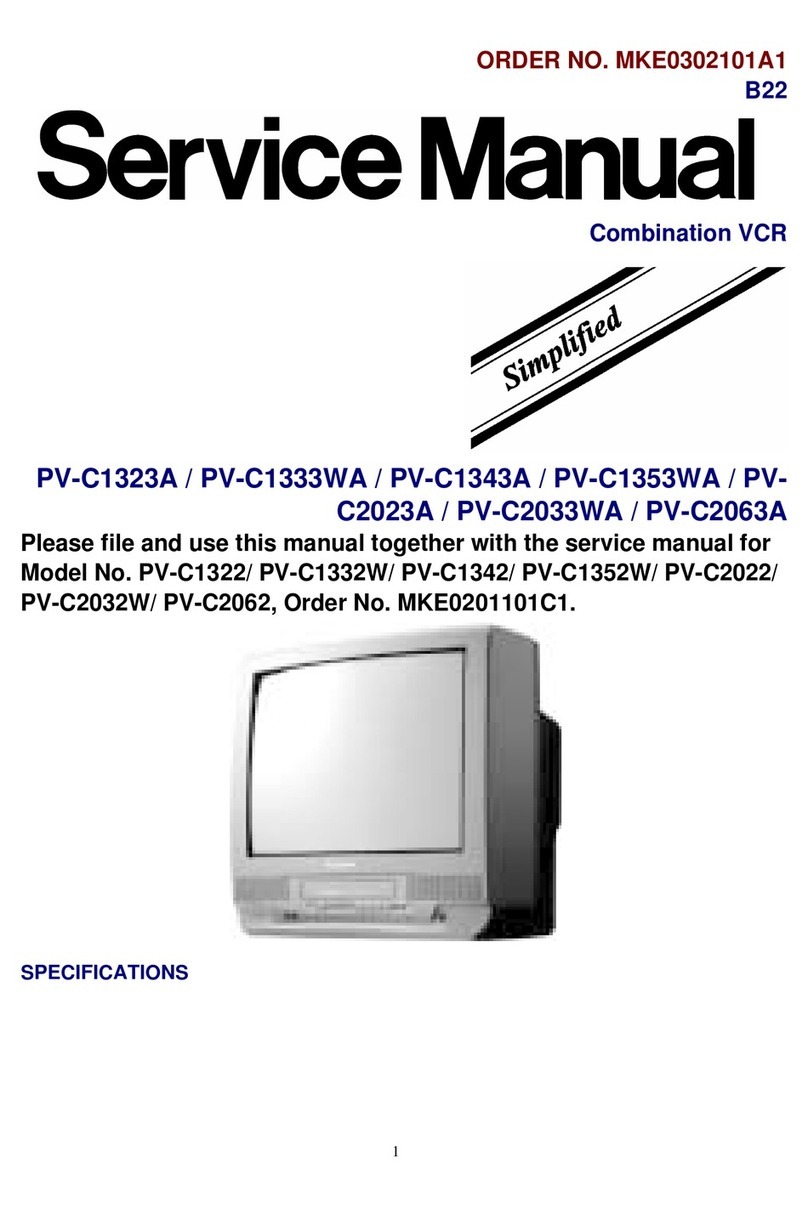 Panasonic PV-C1323A User manual