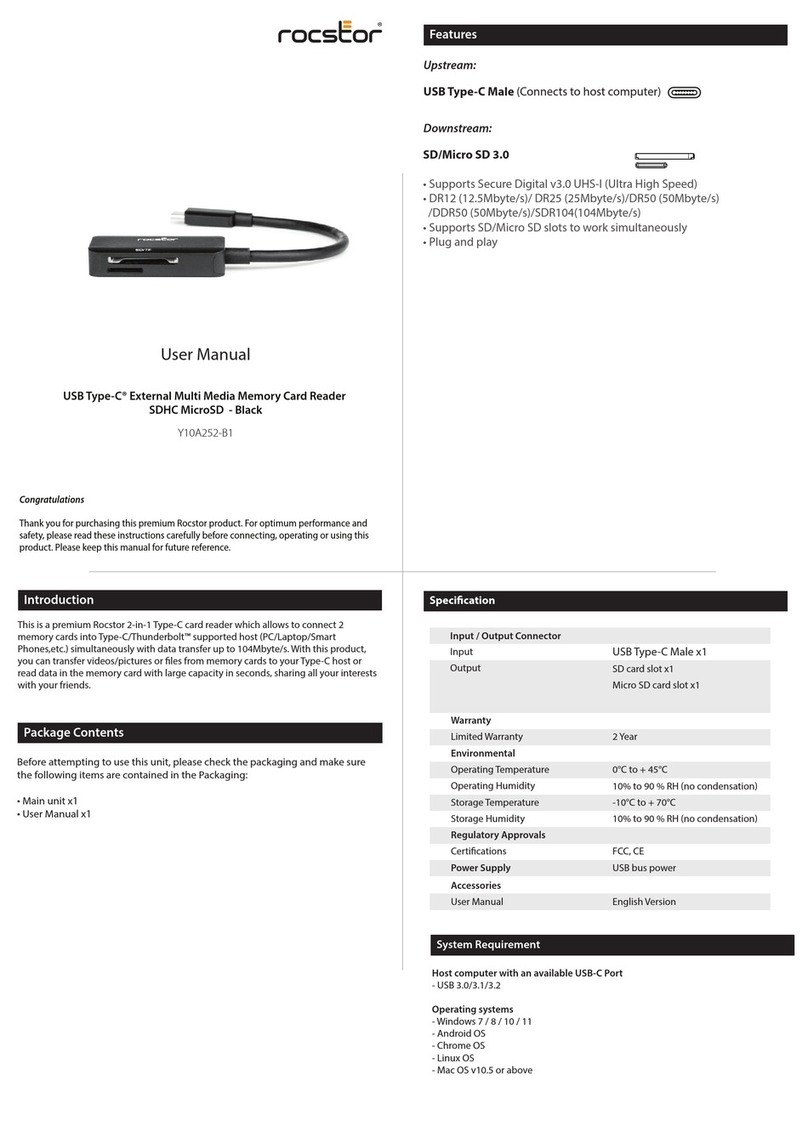 Rocstor Y10A252-B1 user manual