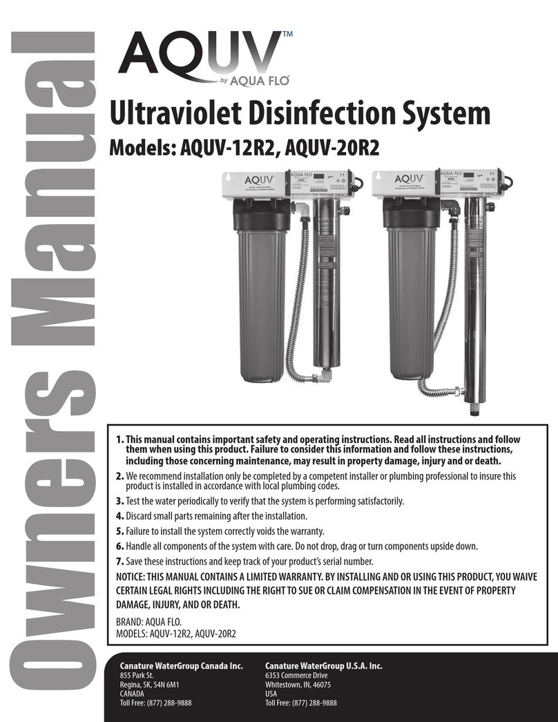 Aqua Flo AQUV-12R2 owner's manual