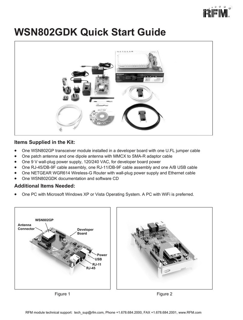 RFM WSN802GDK quick start guide