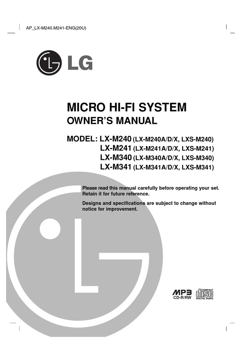 LG LX-M240 User manual