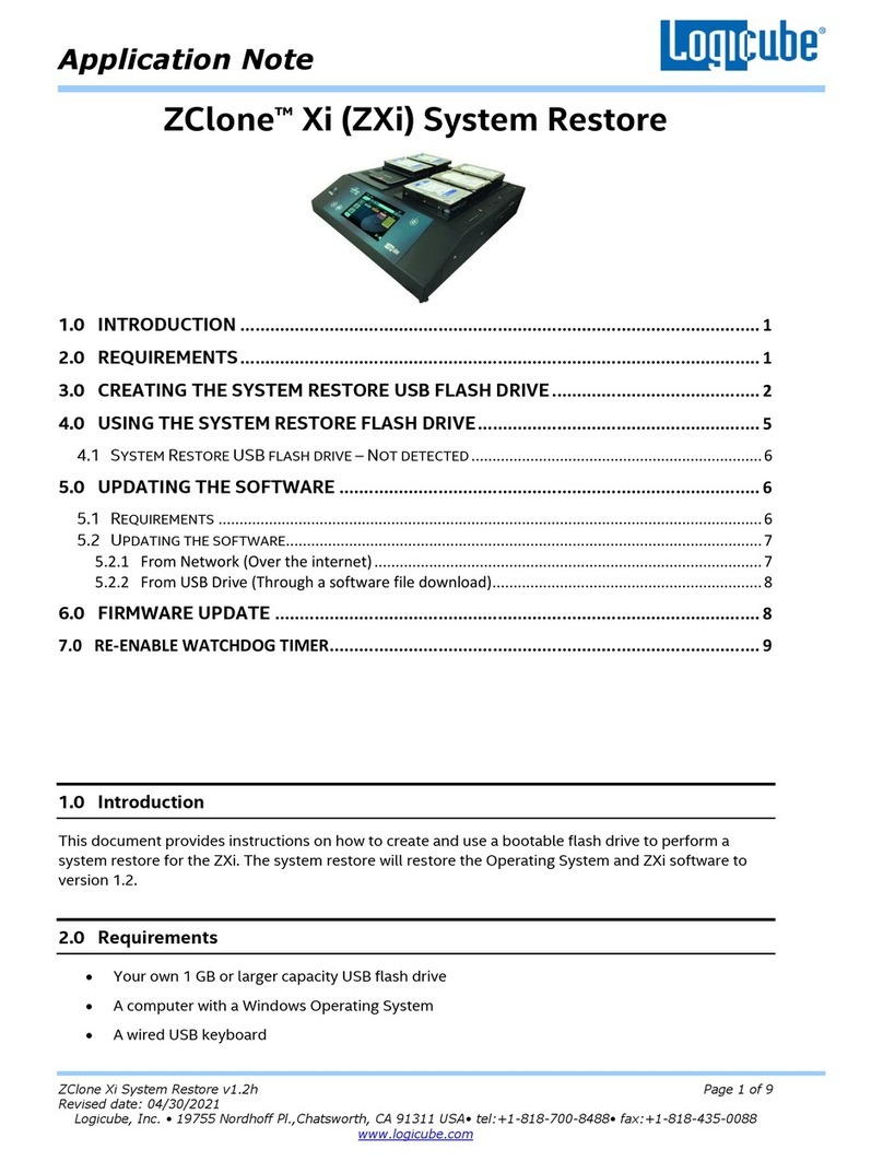 Logicube ZClone Xi Application note