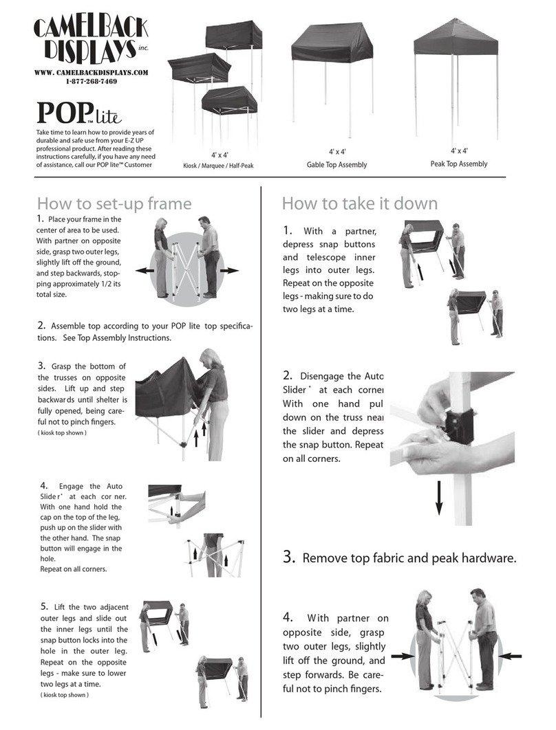 CAMELBACK Displays POP lite Assembly instructions