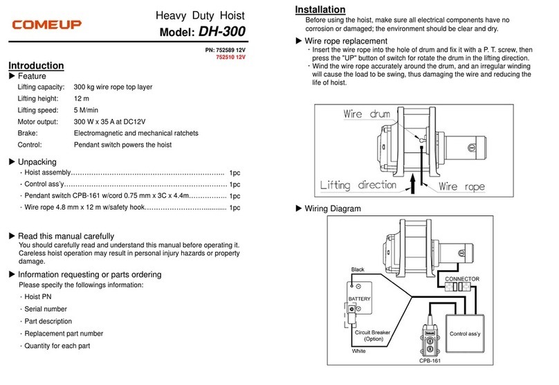 Comeup DH-300 quick start guide