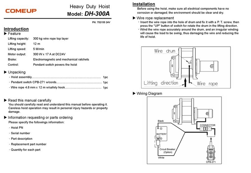 Comeup DH-300A quick start guide