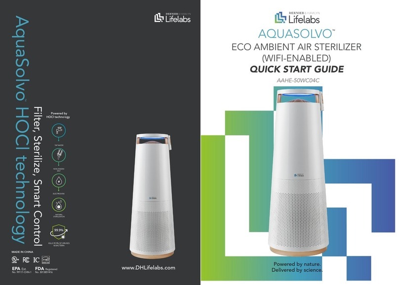 DH Lifelabs AQUASOLVO AAHE-50WC04C User manual