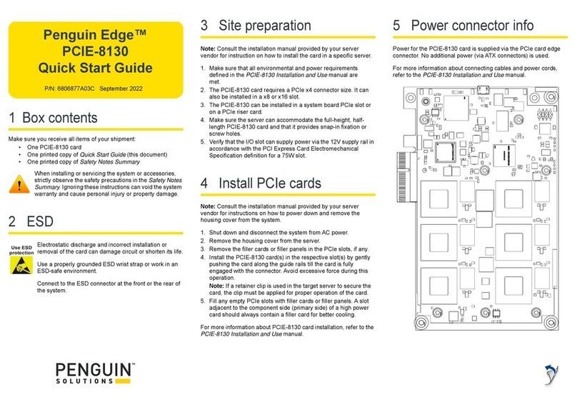 Penguin Edge PCIE-8130 quick start guide Penguin Edge PCIE-8130 quick start guide
