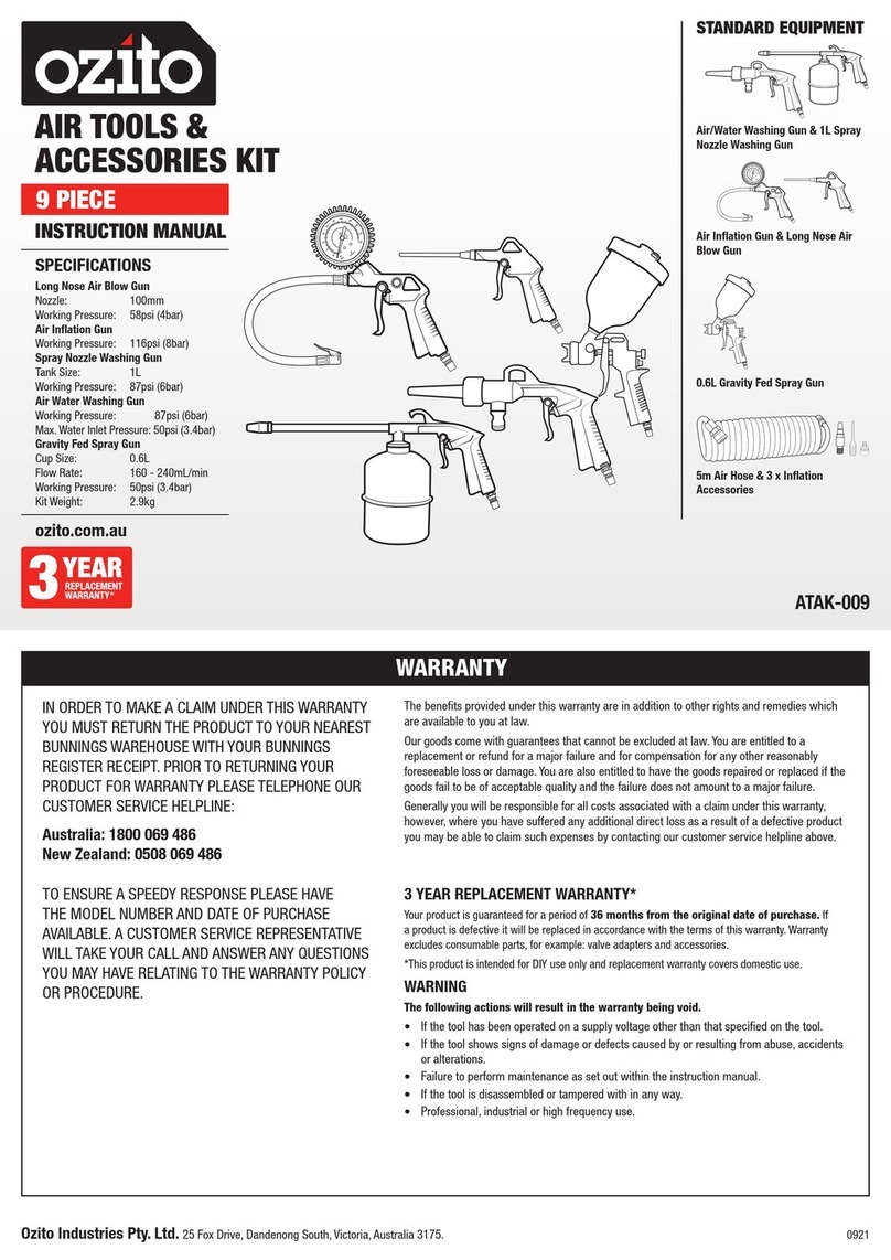 Ozito ATAK-009 instruction manual