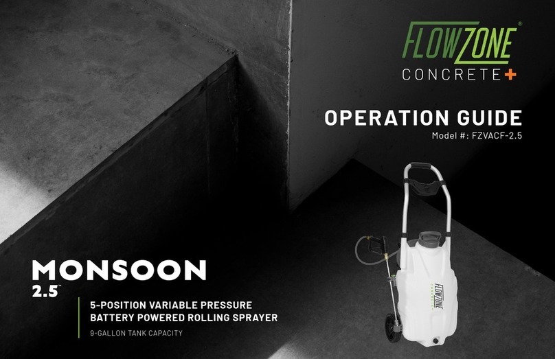 Flowzone CONCRETE+ MONSOON 2.5 User manual
