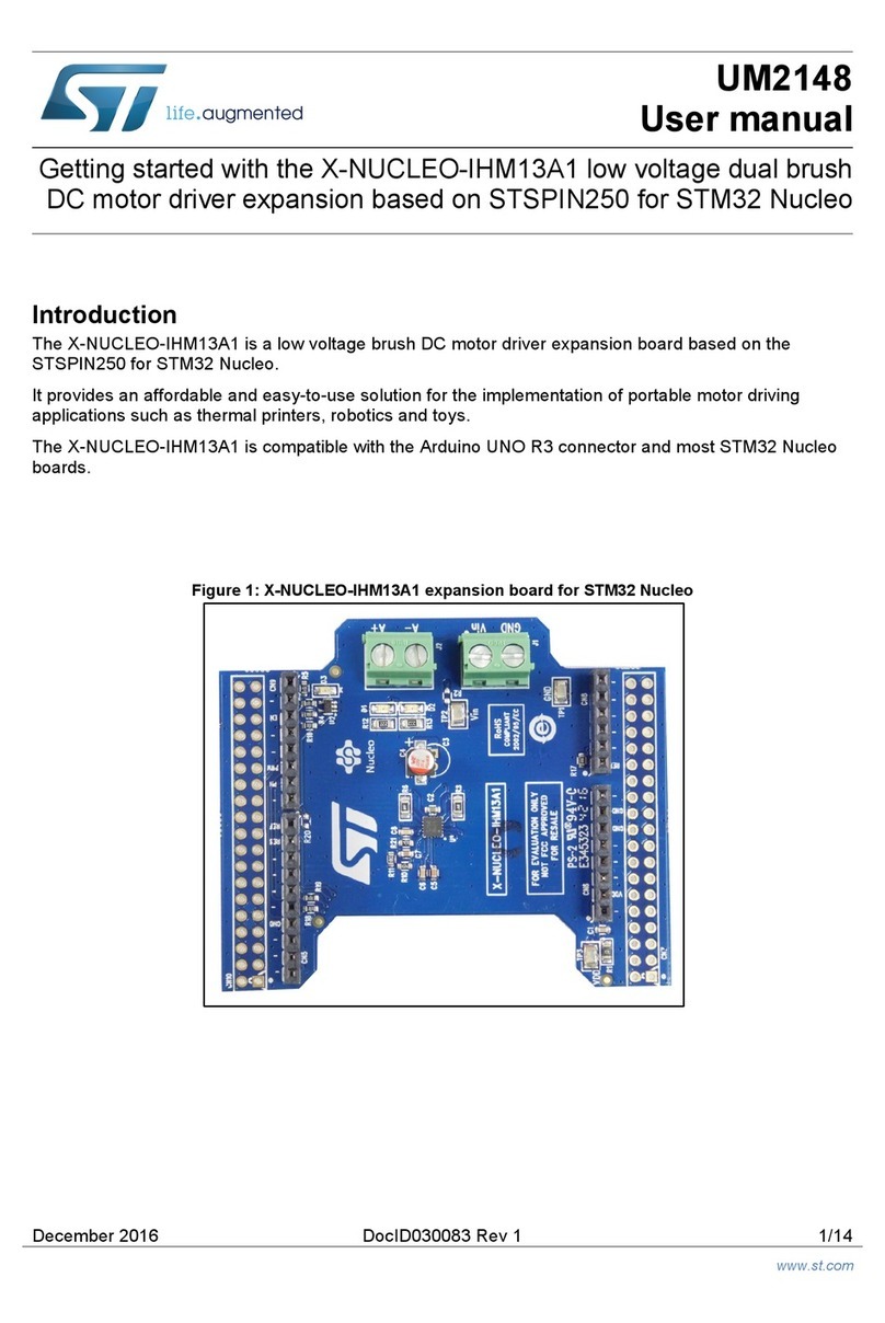 ST X-NUCLEO-IHM13A1 User manual