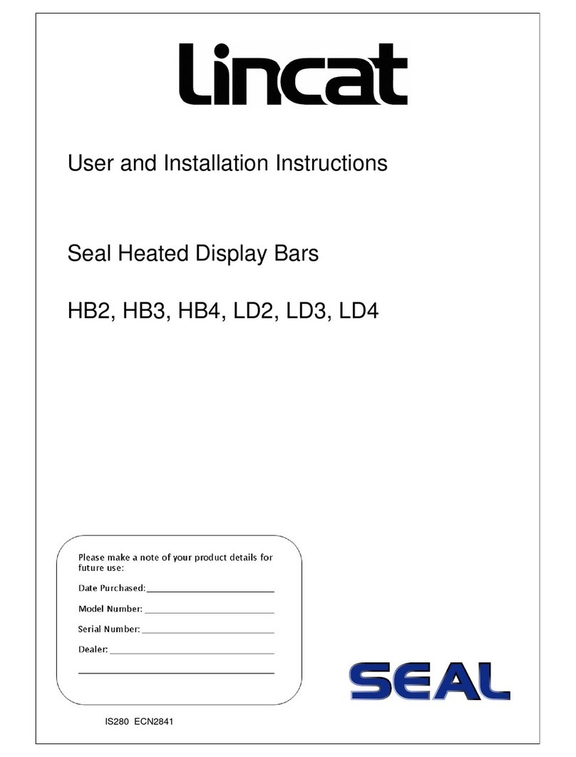 Lincat Seal HB2 User and installation instructions