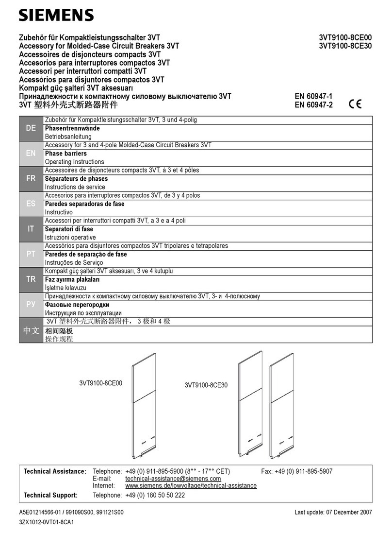 Siemens 3VT9100-8CE00 User manual