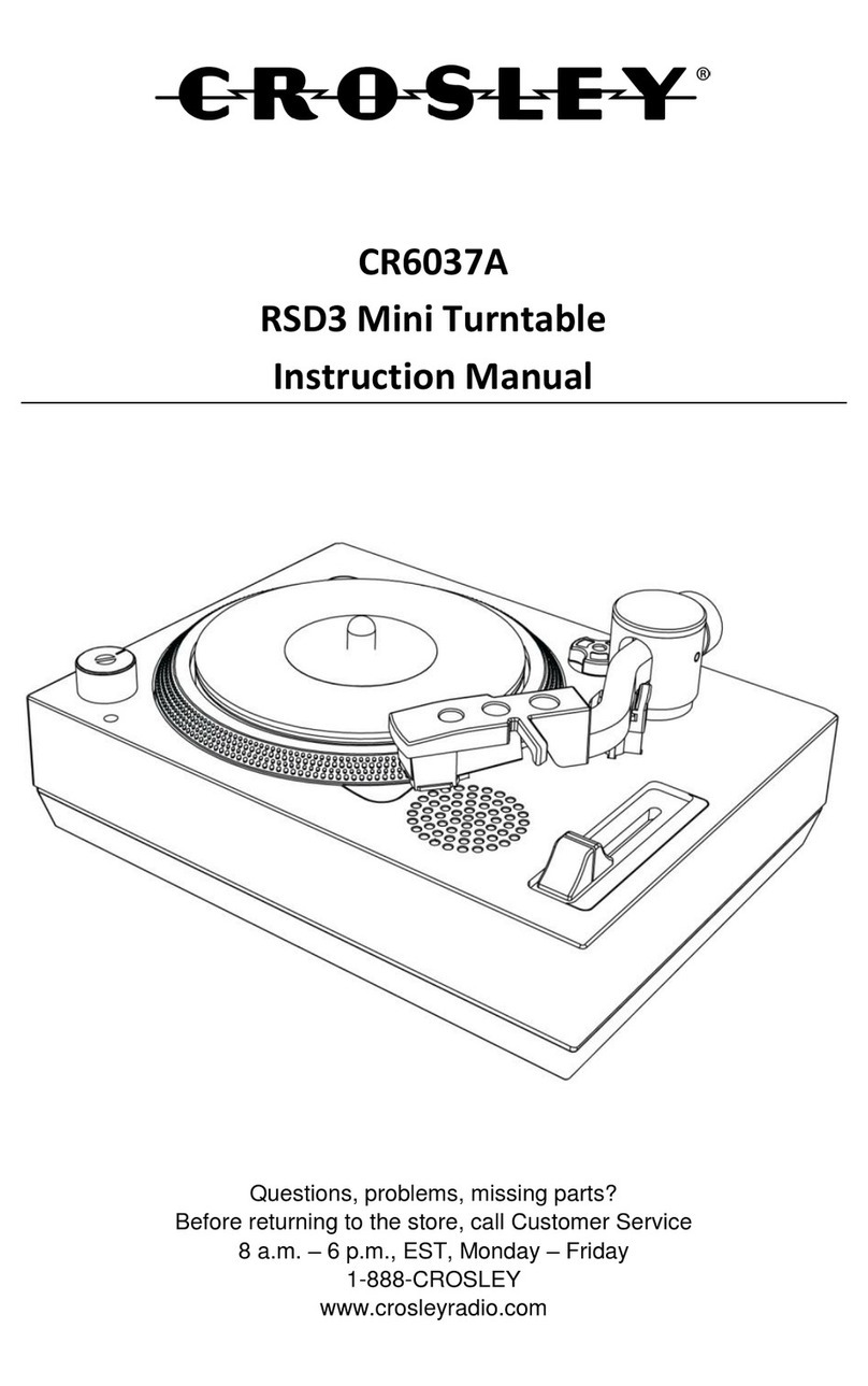 Crosley CR6037A instruction manual