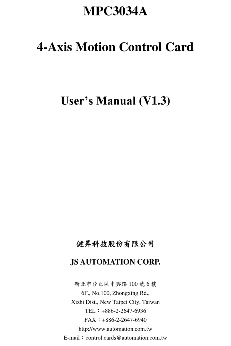 JS Automation MPC3034A user manual