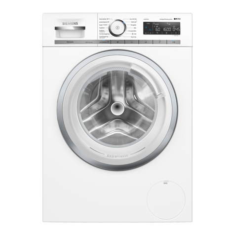Siemens WM6HXKO1DN User manual and installation instructions