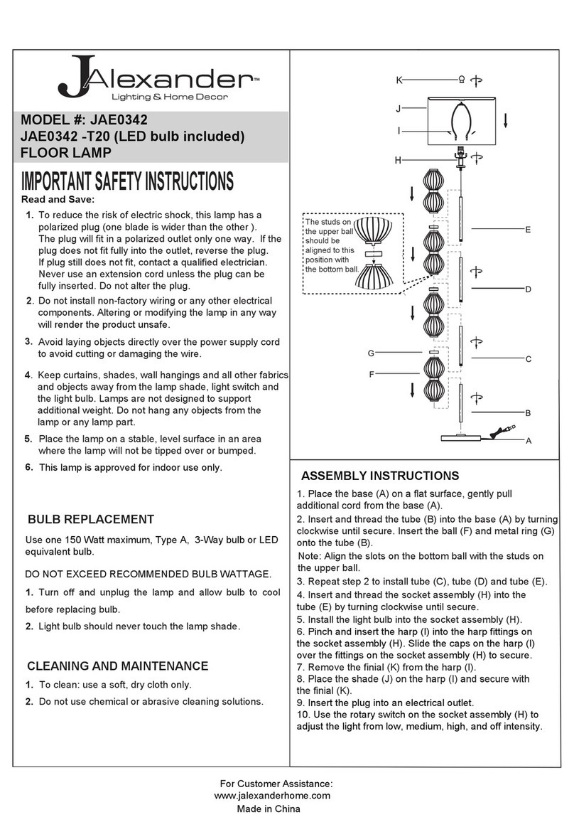 JALEXANDER JAE0342 User manual