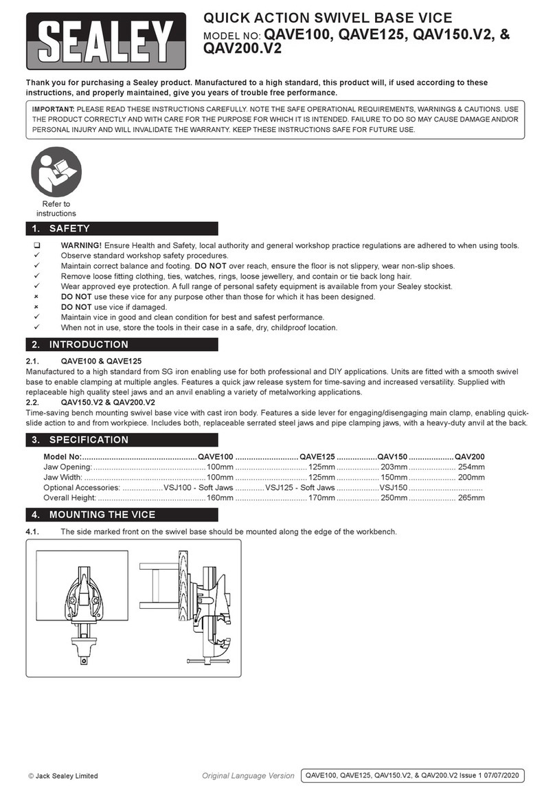 Sealey QAVE100 User manual