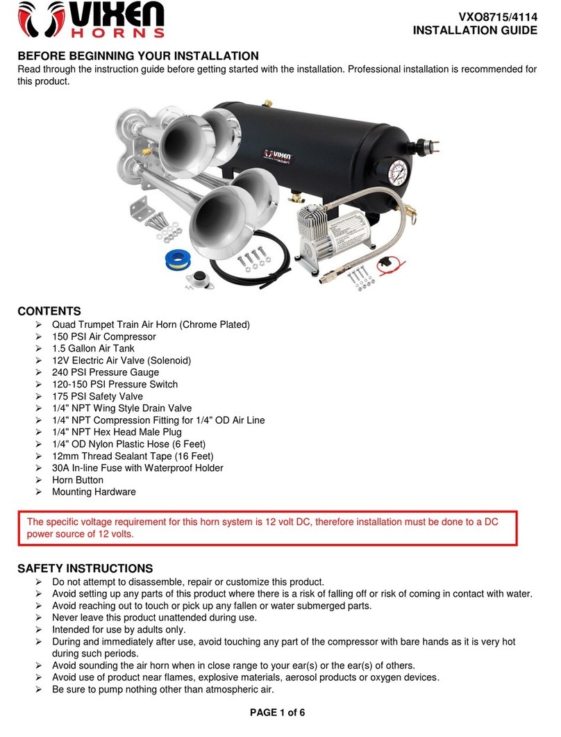 Vixen Horns VXO4114 installation guide