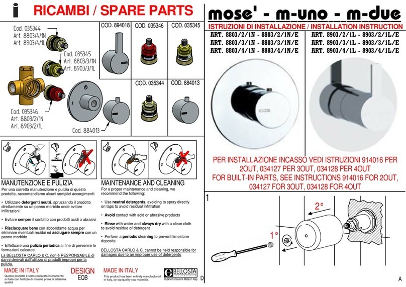 BELLOSTA mose Installation instruction