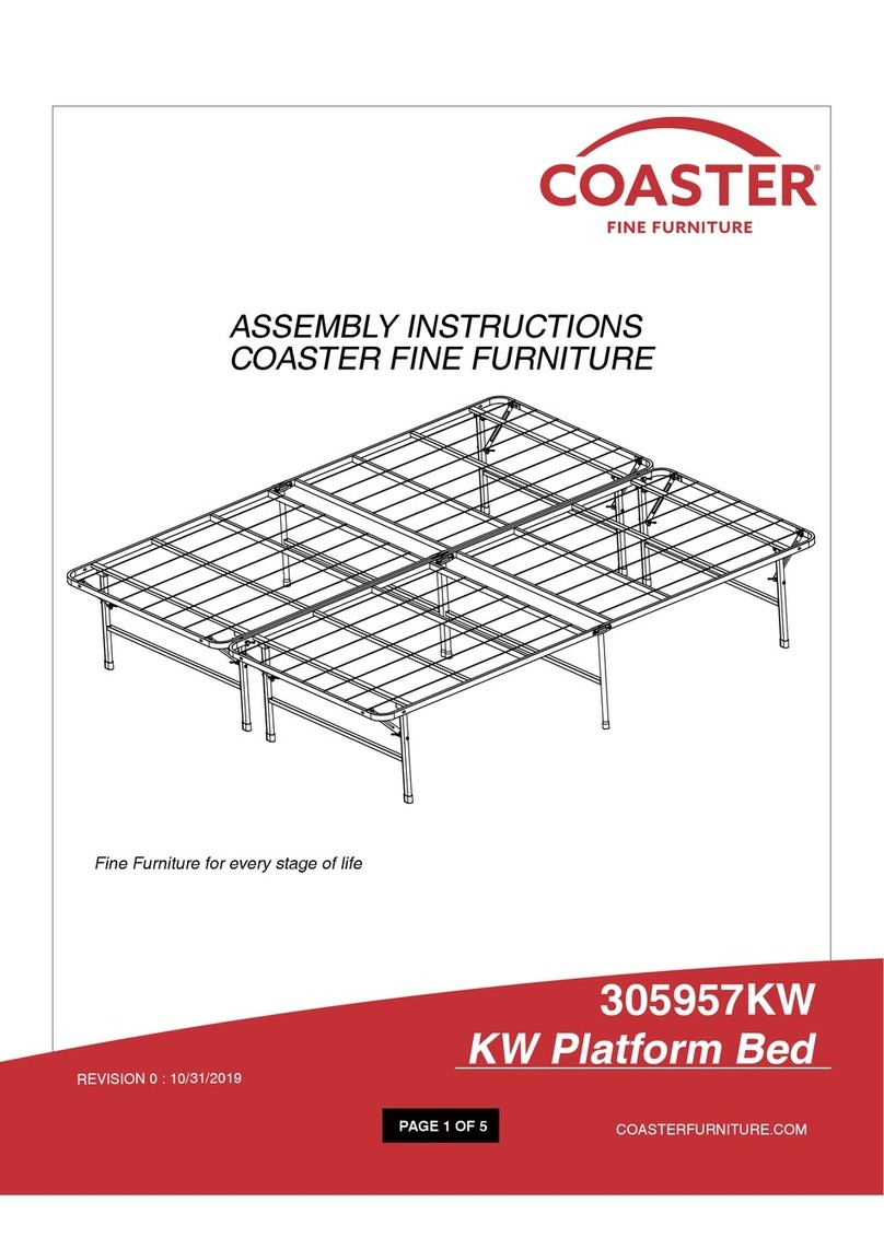 Coaster 305957KW Assembly instructions