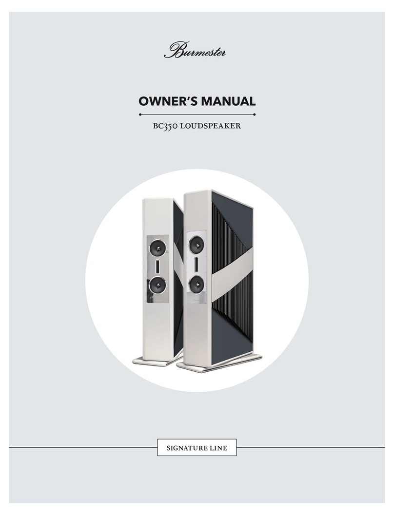 Burmester BC350 owner's manual