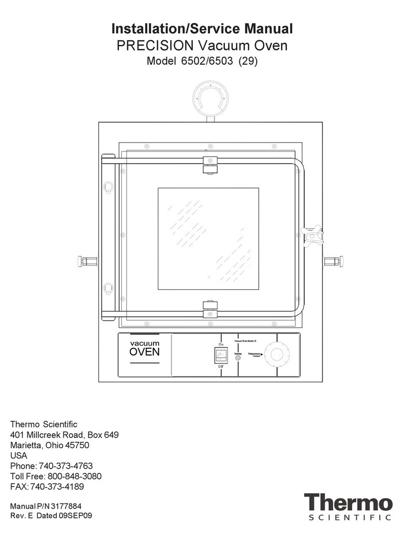 Thermo Scientific PRECISION 6502 Installation and service manual