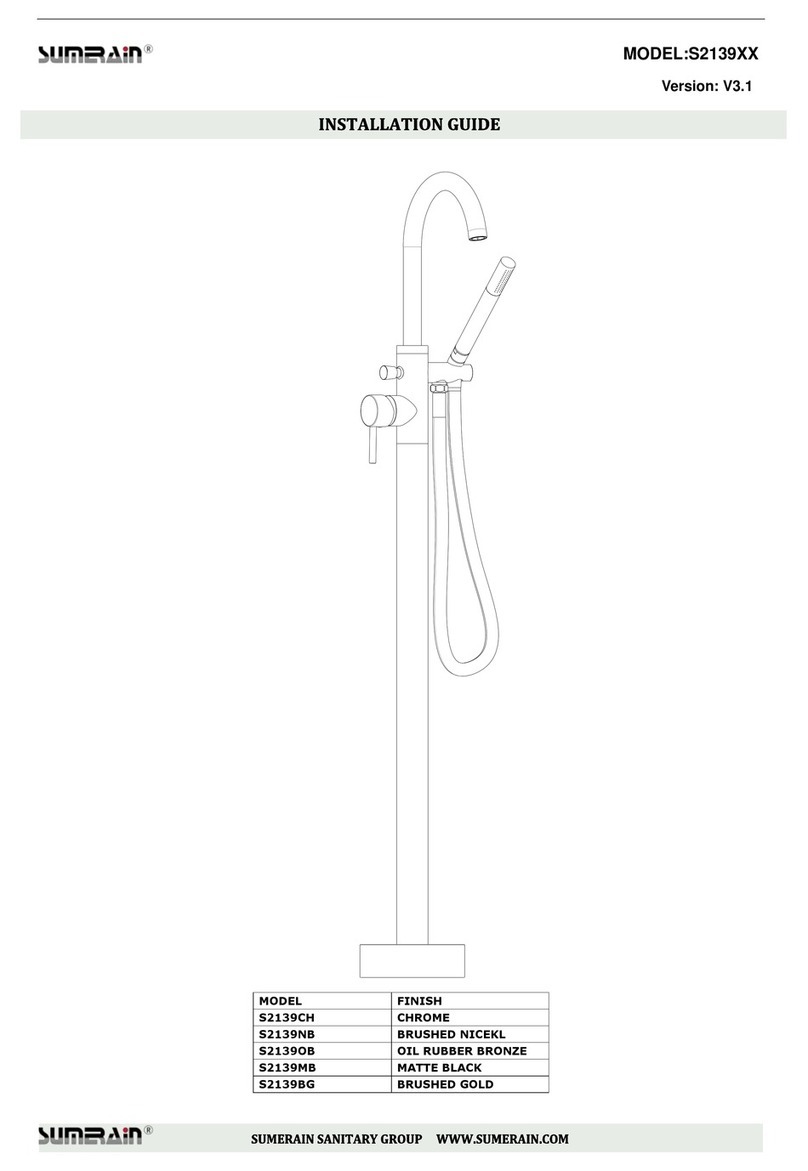 SUMERAIN S2139 Series installation guide