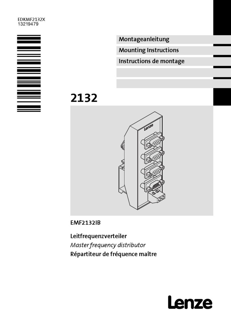 Lenze 2132 Mounting instructions