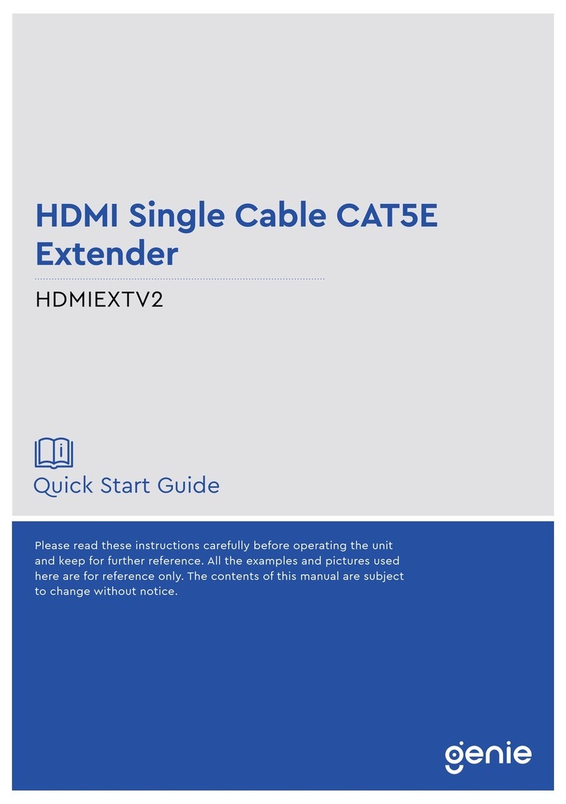 Genie HDMIEXTV2 quick start guide