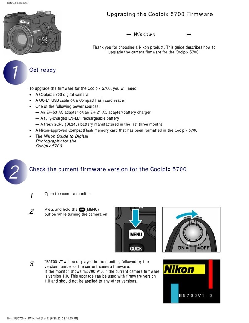 Nikon COOLPIX 5700 Use and care manual