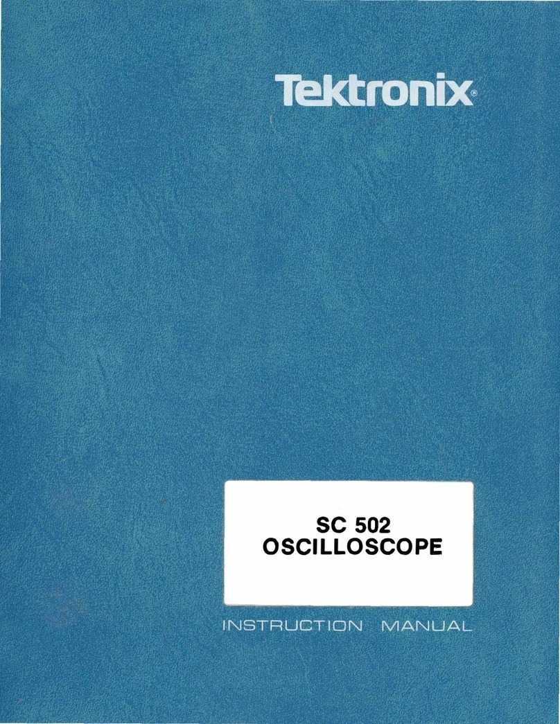 Tektronix SC 502 User manual