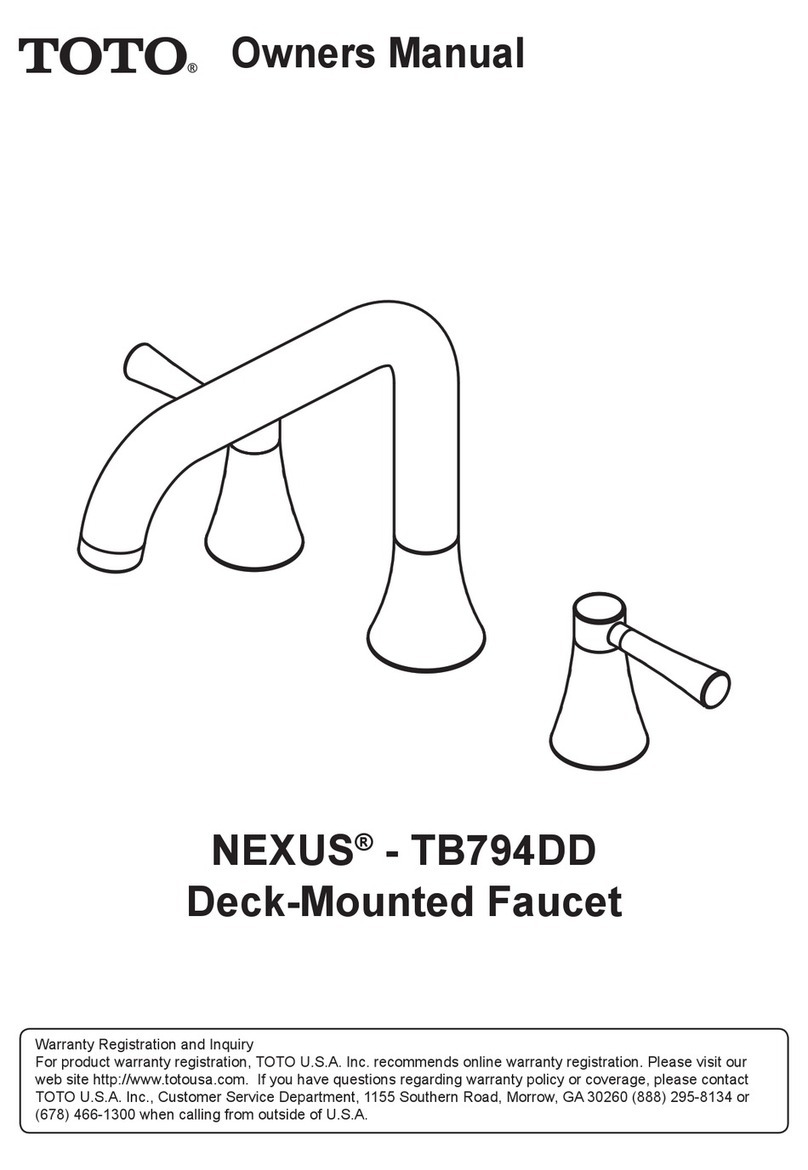 Toto NEXUS TB794DD owner's manual