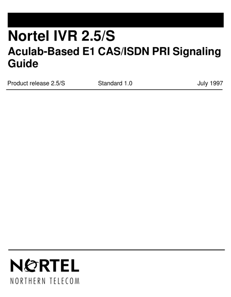 Nortel IVR 2.5/S Guide Nortel IVR 2.5/S Guide