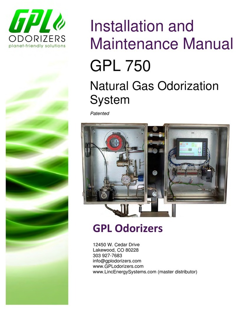 GPL 750 Installation and maintenance manual