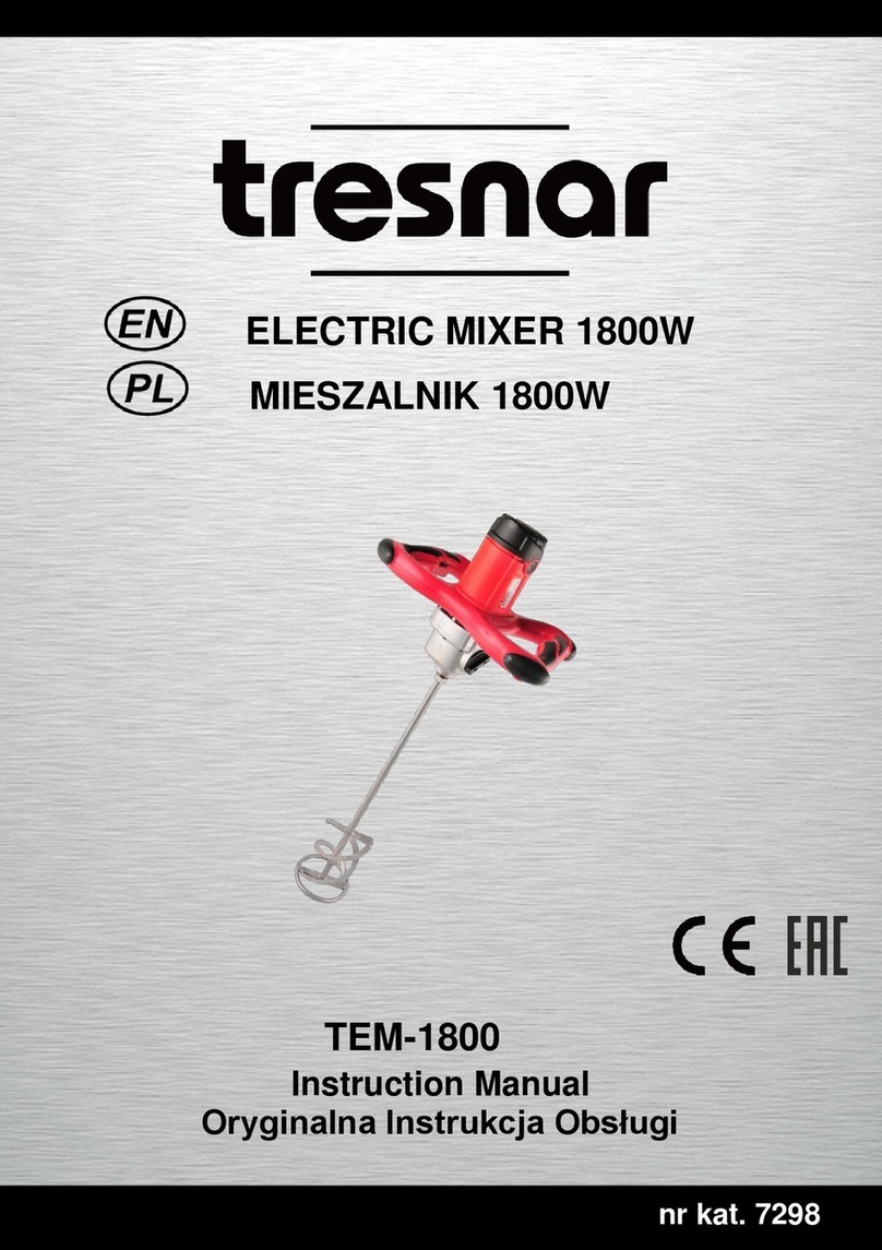 tresnar TEM-1800 instruction manual
