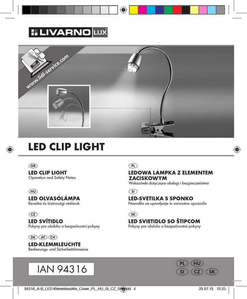 LIVARNO LUX 94316 Operation and safety notes LIVARNO LUX 94316 Operation and safety notes