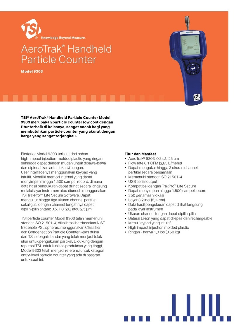 TSI Instruments Aerotrak 9303 User manual TSI Instruments Aerotrak 9303 User manual